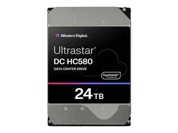 24TB WDC Ultrastar HC580 - 7200rpm, SAS3, 512e/4kn, 512MB ArmorCache, OptiNAND (SE) 3,5"