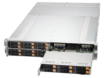 2U4N GrandTwin 211GT-HNC8R 4×(S-E(350W), noLAN/gtIO,6SFF SAS3, 16DDR5, 2AIOM, 2M.2, IPMI, rPS (80+TIT) L9