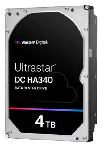 4TB WDC Ultrastar HA340 - 7200rpm, sATA3, 512e, 256MB, (SE) 3,5"