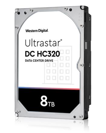 8TB WDC Ultrastar 7K8/HC320 - 7200rpm, SAS3, 512e, 256MB, (SE), P3, 3,5"