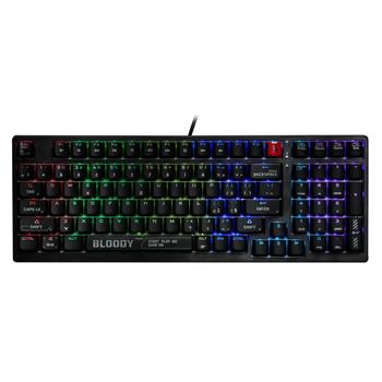 A4tech Bloody S98 RGB mechanická herní klávesnice 80%, USB, CZ, černá