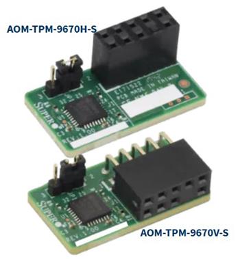 AOM-TPM-9670V-O - TPM 2.0 modul s podporou SPI (vertical) - 10pin