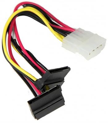 CBL-0082L 1×4pin -> 2×sATA S-RA SATA power extension