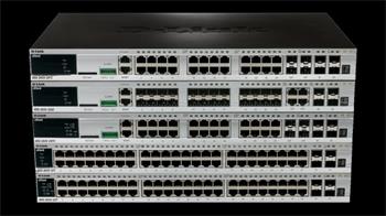 D-LINK DGS-3620-28PC Řízený, stohovatelný switch 24×1GbE,4×SFP+ (10GbE) POE