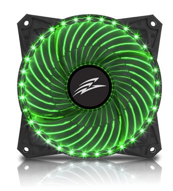 EVOLVEO 12L2GR, ventilátor, 120mm, 33 LED, zelený, 3pin