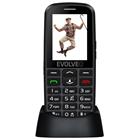 EVOLVEO EasyPhone EG, mobilní telefon pro seniory s nabíjecím stojánkem (černá barva)