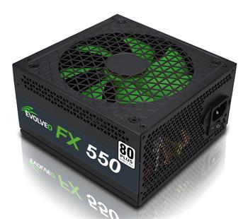 EVOLVEO FX 550, zdroj 550W ATX, 14cm, tichý, 80+, bulk