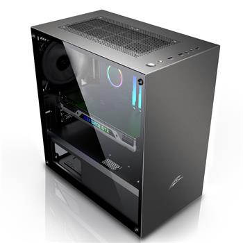 EVOLVEO M4, počítačová skříň mATX, 1x 120 mm ventilátor, sklo