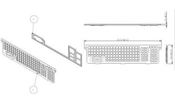 IO shield pro 1U SC512F/SC514/SC515/SC813/SC113/SC815 s X11DPL-i