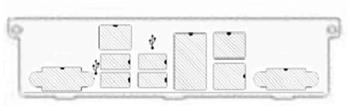 IO shield pro 1U SC512F/SC514/SC515/SC813/SC113/SC815 s X11SPM-TF/TPF