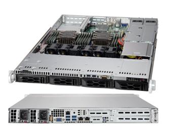 LA15TQC-R504W 1U (2×140W) 4sATA/SAS3, noDVD, rPS 500W (80+PLAT), 3/6 fan, černé