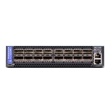 Mellanox Spectrum™ SN2100 - 100GbE switch, Onyx, 16×100G QSFP28, 2PS, polovina 1U, P2C