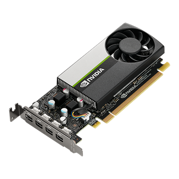 nVidia T400 (384 CudaCores, 4GB GDDR6, PCI-E16g3 LP,1slot, 3mDP, 30W), aktivní chlazení