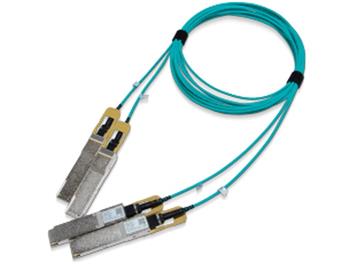 QSFP56 (200G) ->2×QSFP56 (100G) IB-HDR200 optický (AOC) splitter kabel, 3m