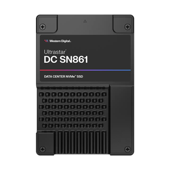 SanDisk (WDC) Ultrastar SN861 7,68TB NVMe5 U.2 (2,5"/15mm), PCI-E4g5, 3300/430kIOPS, 13,7/7,5 GB/s, 1DWPD, ISE