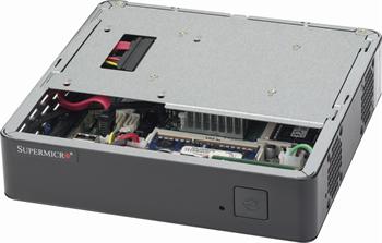 SC101S miniITX chassi, 6,75"×6,75" (max.35W), černý, bez zdroje