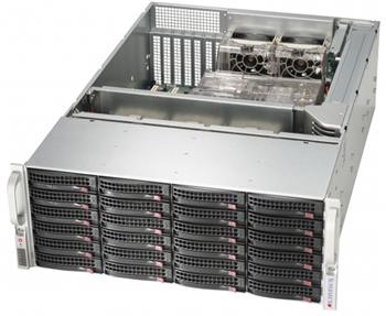 SC846BA-R920B 4U eATX13 24sATA/SAS (6×SFF-8087)+2SFF, RearSlimCD, rPS 920W (80+PLAT), černý