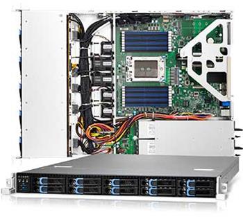 Server GT62FB8026 1U S-SP3, 2GbE, 10SFF,2M.2, IPMI, 16DDR4-2666, 2PCI-E16,OCP, rPS (80+PLAT)