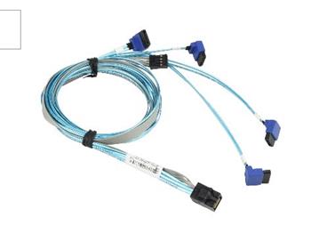 SFF-8643 (miniSAS-HD) -> 4×sATA , 75,75,90,90 cm kabel - SATA (vhodné pro 1/2U - 815/825)