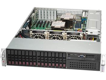 SuperServer 221P-C9RT 2U, 2S-E(350W) 2×10Gb, 8SFF RAID+SFF, 16DDR5, 4PCI-E16+1E8g5, 2M.2, IPMI, rPS (80+TIT)