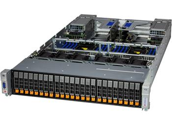 SuperServer 241E-TNRTTP 2U, 4S-E(250W) noLAN, 24SFF(NVMe5opt), 64DDR5, 3PCI-E16/3E8g5, 2AIOM, 2M.2, IPMI,1k6W rPS(80+T)