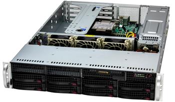 SuperServer 522B-WR 2U S-E2(350W) 2GbE, 4sATA&4sATA/NVMe5, 8DDR5, AIOM, 2PCI-E16+2E8g5, 2M.2, IPMI, rPS (80+TIT.)