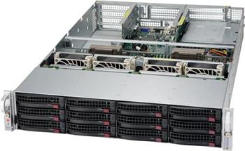 SuperServer 6029U-TR25M 2U 2S-P, 2×25GbE SFP28,8sATA,4sATA/NVMe, IPMI, 24DDR4, 8PCI-E16/E8, rPS (80+TIT)