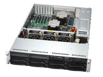 SuperServer 621P-TRT 2U 2S-E(300W), 2×10GbE-T, 4NVMe5/sATA&4sATA, 16DDR5, 6PCI-E8/16g5LP, 2M.2, IPMI, rPS (80+TIT.)