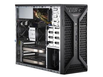 SuperWorkstation 531A-I tower S-E(W-2400,250W), 10GbE,1GbE, 4sATA, 3PCI-E16g5,1-E4g4, 2M.2, 8DDR5, 1k2W(80+PLAT)