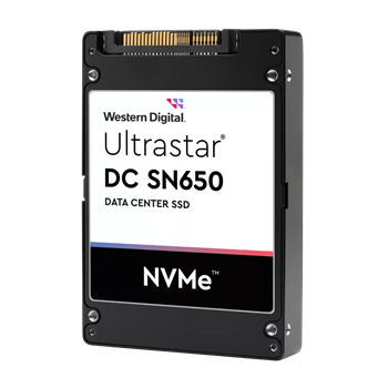 WDC Ultrastar SN655 3,84TB NVMe4 U.3 (2,5"/15mm), PCI-E4g4, 100/112kIOPS, 6800/2600 MB/s, 1DWPD