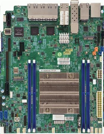 X11SDW WIO Xeon D-2146NT (80W,8c@2,3GHz) PCI-E32,2×10GbE-T,2×10GbE(SFP+),9GbE, 4DDR4,4sATA,M.2,IPMI~