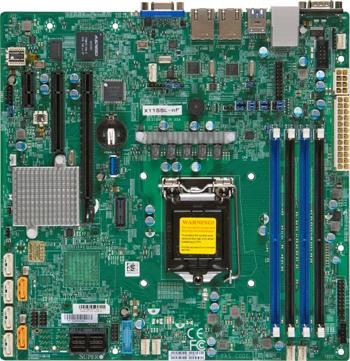 X11SSL-nF iC232,S1151,PCI-E8v16,-E4v8,-E1v2,2GbE,4DDR4, 2NVMe,6sATA,IPMI,mATX