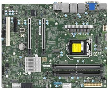 X12SCA-F W480,LGA1200, 2PCI-E16g3(16 linek), E4, 2GbE,4DDR4-2933, 4sATA3, M.2, 2DP,1DVI, audio, IPMI, ATX