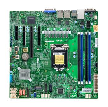 X12STL-F iC252, LGA1200(H5), PCI-E8g4 v E16, E8g4, PCI-E4g4, 2GbE,4DDR4, M.2, 6sATA,IPMI, mATX~, bulk