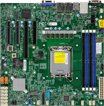 X13SCL-F iC262, LGA1700(V0), 2PCI-E8g5,2E4g4, 2GbE,4DDR5, M.2, IPMI, uATX, retail