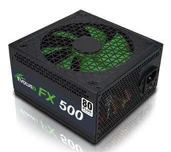 EVOLVEO FX 500, zdroj 500W ATX, 14cm, tichý, 80+, White, záruka 3 roky