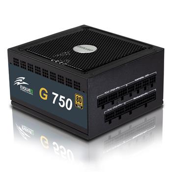 EVOLVEO G750 zdroj 750W, 80+ GOLD, 90% účinnost, aPFC, 140mm ventilátor, retail, záruka 3 roky