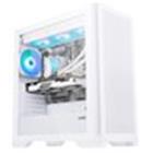 EVOLVEO Ptero Q2W+, počítačová skříň ATX, 2x čelní panel - sklo /mřížka, 4x ARGB vent, bílá
