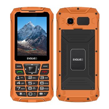 EVOLVEO StrongPhone Z6, vodotěsný odolný Dual SIM telefon, oranžový